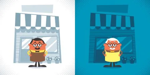 Shopkeeper Stock Illustration