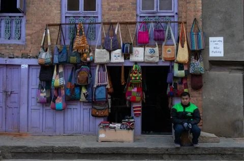 Shopkeeper in Kathmandu Stock Photos