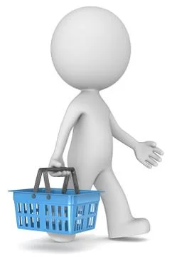 The Shopper. Stock Illustration