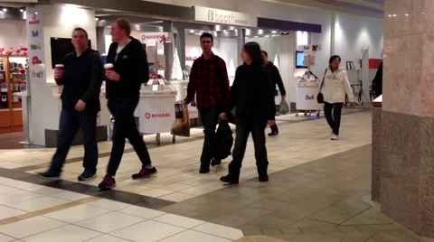 Shopper inside lougheed mall Video stock 54174251