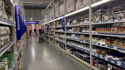 Shopper In Store, Slider Shot Stock Footage 210174496