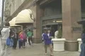 Shoppers and pedestrians outside Macy's in New York Footage
