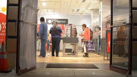 Shoppers Bargains Stock Footage 71182654