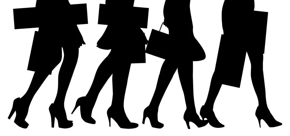 Shoppers Stock Illustration