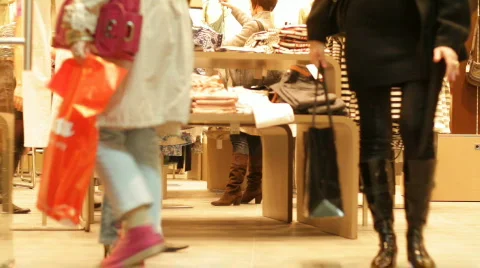 Shoppers in the store 1 Stock-Footage 743990