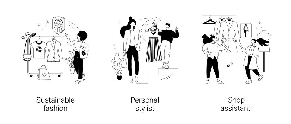 Shopping abstract concept vector illustrations. Stock Illustration