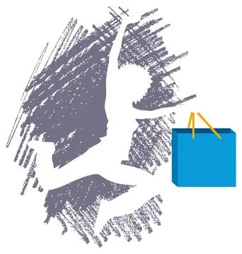 Shopping abstract design Stock Illustration