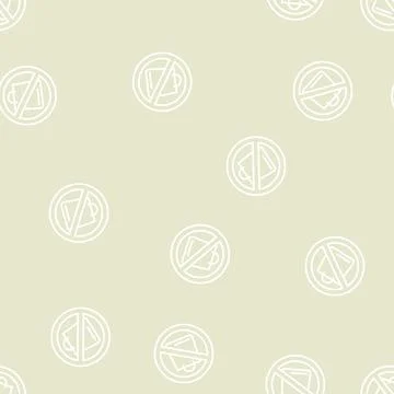 Shopping addiction line seamless pattern Stock Illustration