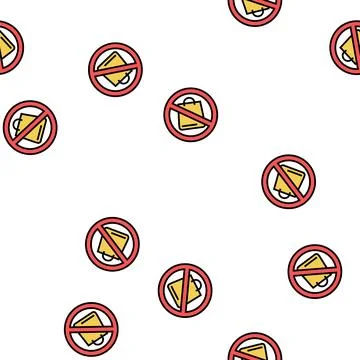 Shopping addiction vector seamless pattern Stock Illustration