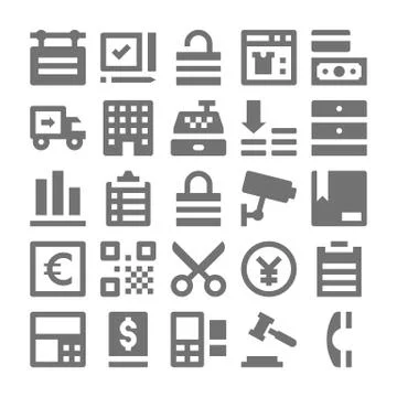 Shopping and Retail Vector Stock Illustration