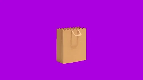 Shopping Animation on Chroma Key Screen Background Stock-Footage 337290922