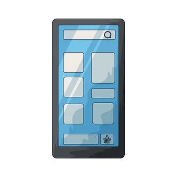 Shopping app illustration Illustration