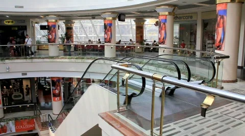 Shopping area Stock Footage