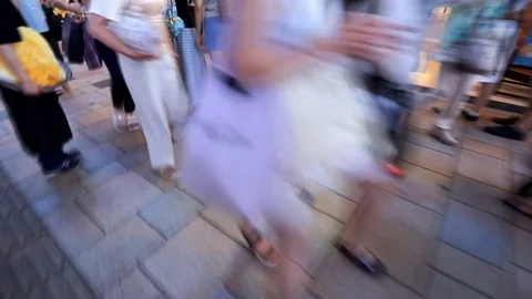 Shopping area · Walking image (Omotesando · Slavilizer use · Slow) Stock Footage 71052305