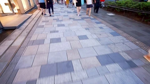 Shopping area · Walking image (Omotesando · Using slabs) Stock Footage 71060557