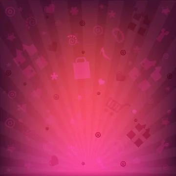 Shopping background Stock Illustration