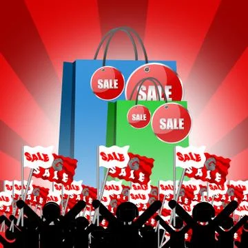 Shopping BAG deisgn Stock Illustration
