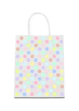 Shopping bag with dots pattern Stock Photos