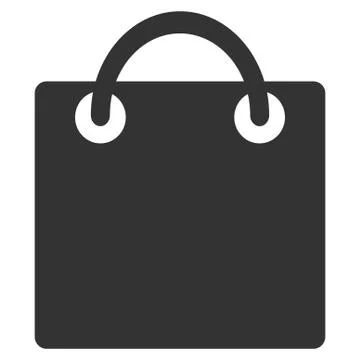 Shopping Bag Flat Vector Icon Illustrazione stock