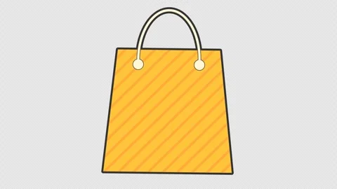 Shopping bag Vídeo Stock 342090522