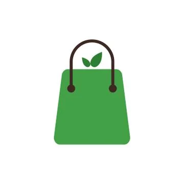 Shopping bag fruit vector design template illustration Stock Illustration