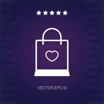 Shopping bag  icon Stock Illustration