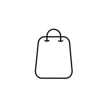 Shopping bag icon vector design template Illustrazione stock
