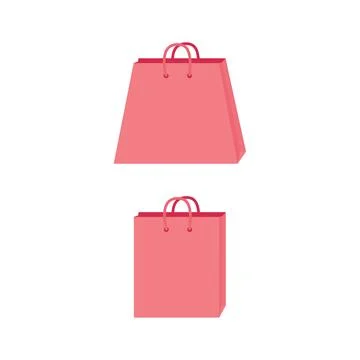 Shopping bag icon vector. flat design illustration Stock Illustration