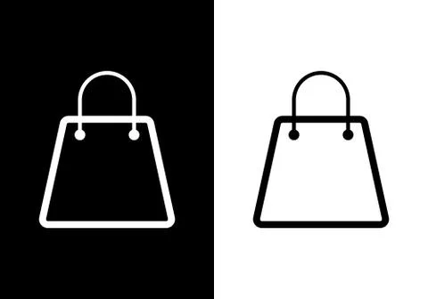 Shopping Bag Icon Vector Logo Template. eCommerce icon vector Illustration Illustration