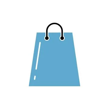 Shopping Bag Icon Vector Logo Template Illustration