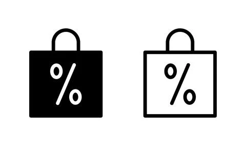 Shopping bag icon vector. Paper market bag icon 스톡 일러스트