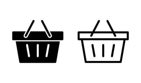 Shopping bag icon vector. Paper market bag icon Stock Illustration