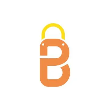 Shopping bag initial Stock Illustration