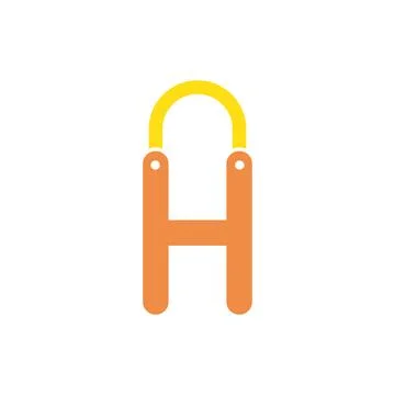 Shopping bag initial 스톡 일러스트