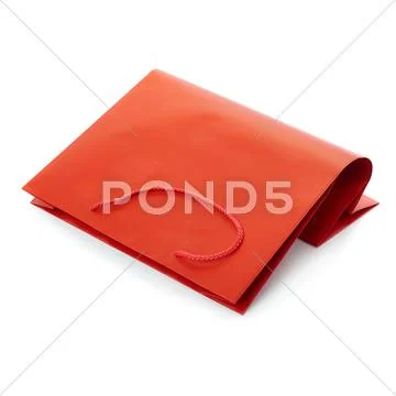 Shopping bag isolated over the white background Stock Photos