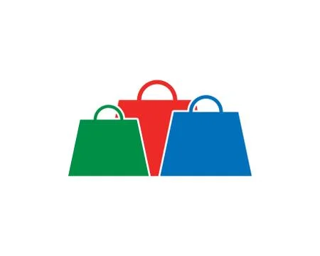 Shopping bag logo Illustrazione stock