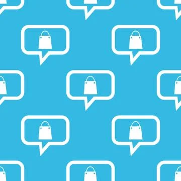 Shopping bag message pattern Stock Illustration