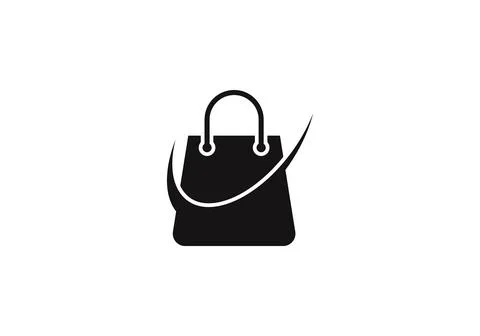 Shopping bag with modern concept vector. Abstract shopping bag Stock Illustration