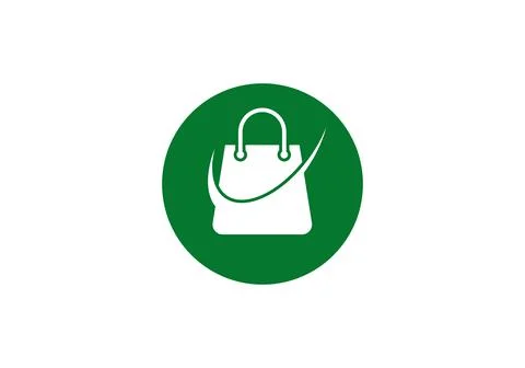 Shopping bag with modern concept vector. Abstract shopping bag Stock Illustration