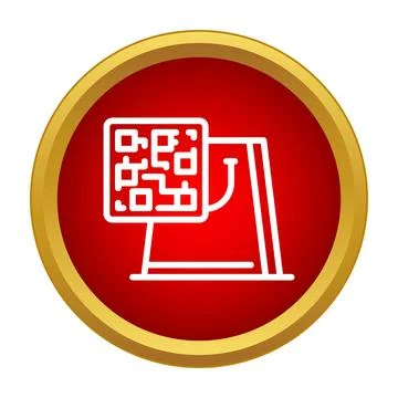 Shopping bag with qr code for modern digital payment Stock Illustration