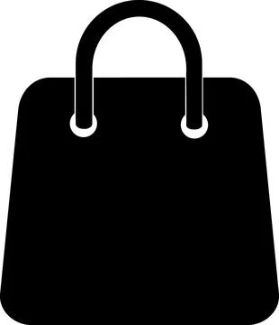 Shopping bag retail ecommerce accessory icon 스톡 일러스트