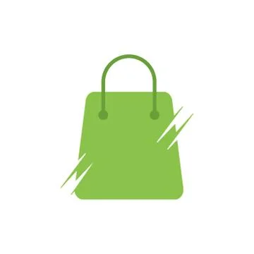 Shopping bag vector design template illustration Stock Illustration