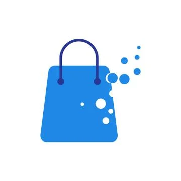 Shopping bag vector design template illustration Stock Illustration