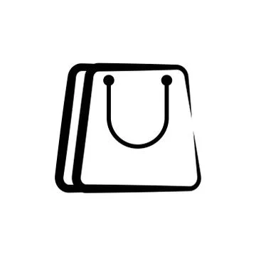 Shopping bag vector design template illustration 스톡 일러스트