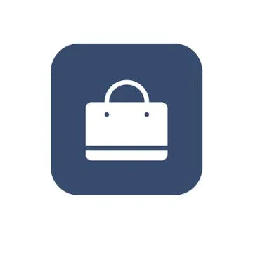 Shopping bag - Vector icon Stock Illustration