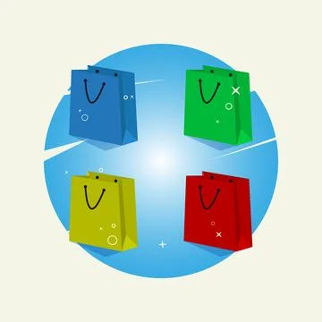 Shopping bag vector illustration Stock Illustration