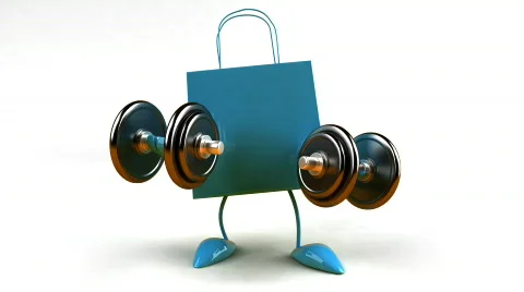 Shopping bags Stock Footage