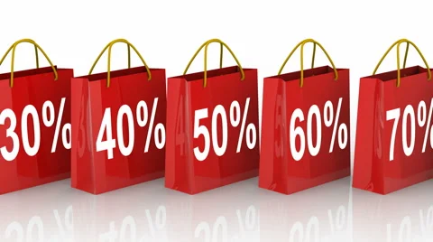 Shopping Bags Stock Footage 40464248