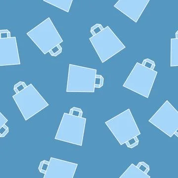 Shopping bags Pattern. Stock Illustration