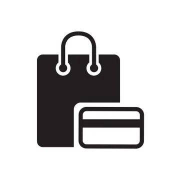 Shopping basic icon Stock Illustration